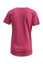 Smith & Soul Basic-Shirt, kurzärmlig, weiß, pink