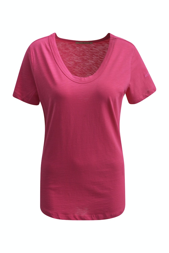 Smith & Soul T-Shirt, U-Neck, hot pink