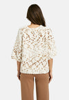 Smith & Soul Kurzarm-Pullover cream white