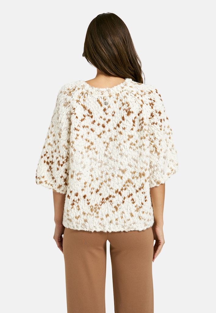 Smith & Soul Kurzarm-Pullover cream white