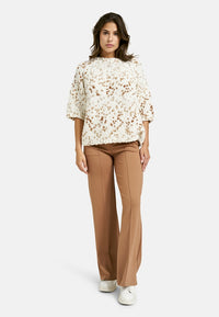 Smith & Soul Kurzarm-Pullover cream white
