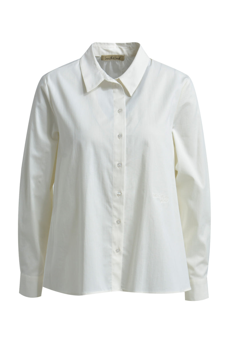 Smith & Soul Bluse, cream white, off-white, unifarben, klassisch