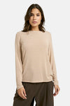 Smith & Soul, Longsleeve, Basic-Shirt, beige, gestreift, Rundhalsausschnitt