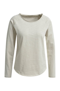 Smith & Soul Longleeve, Langarmshirt, Basicshirt, beige, sand, Rundhalsausschnitt, Baumwolle