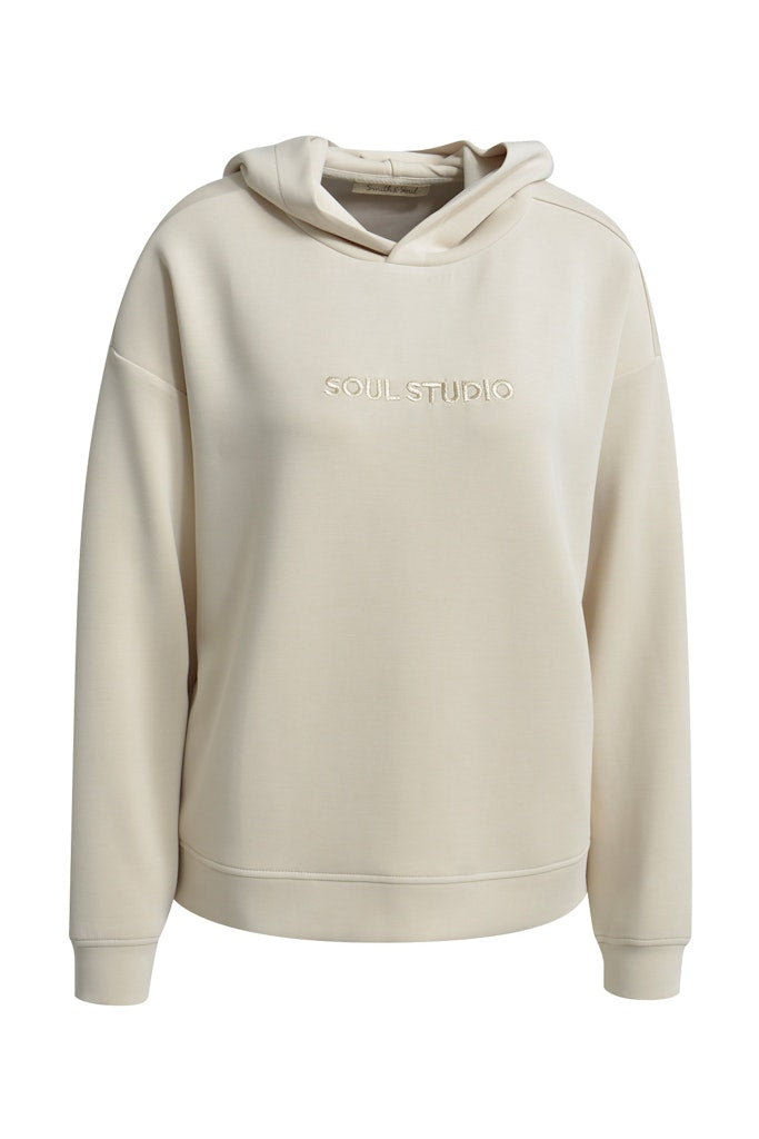 Smith & Sou, Hoodie, sand, beige, Soul Studio, Kapuze, unifarben