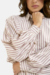 Smith & Soul Bluse gestreift bordeaux print