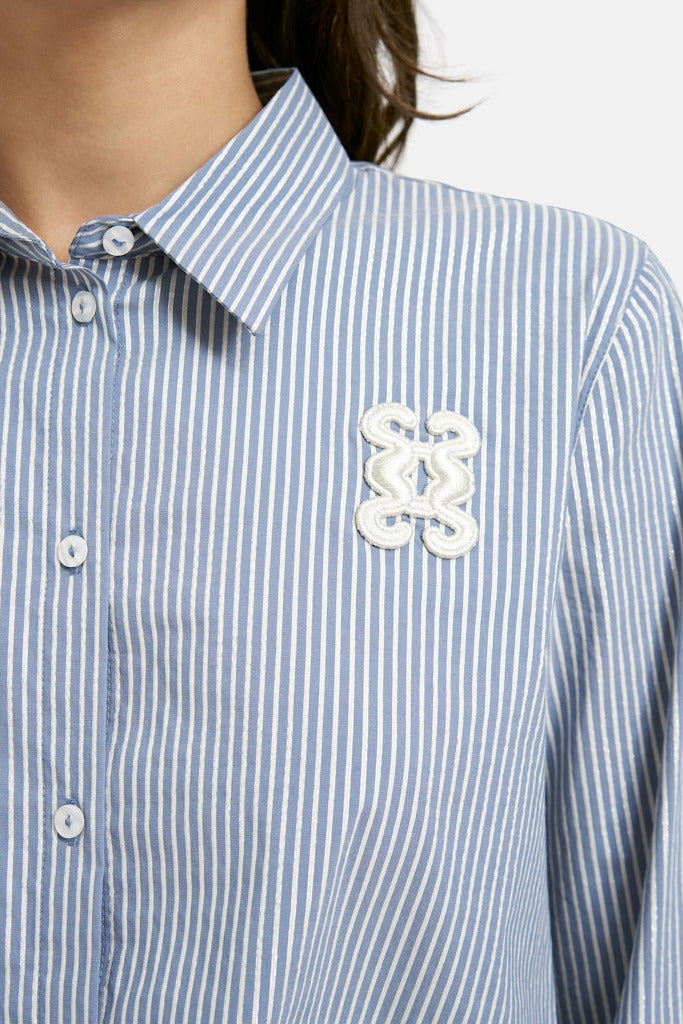 Smith & Soul Bluse gestreift bleu print