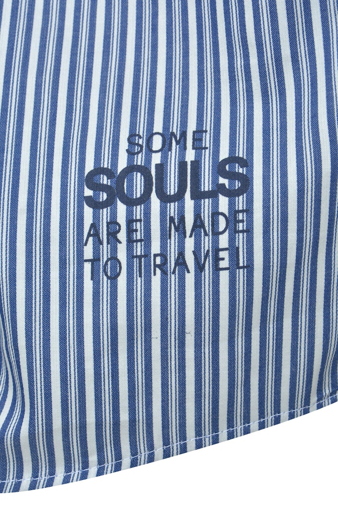 Smith & Soul Bluse gestreift dark denim print