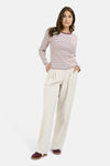 Smith & Soul Rib Longsleeve Striped bordeaux