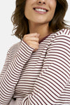 Smith & Soul Rib Longsleeve Striped bordeaux