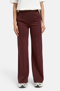Smith & Soul Hose, Jerseypants, bordeaux, dunkelrot, Ziernaht, elastischer Bund
