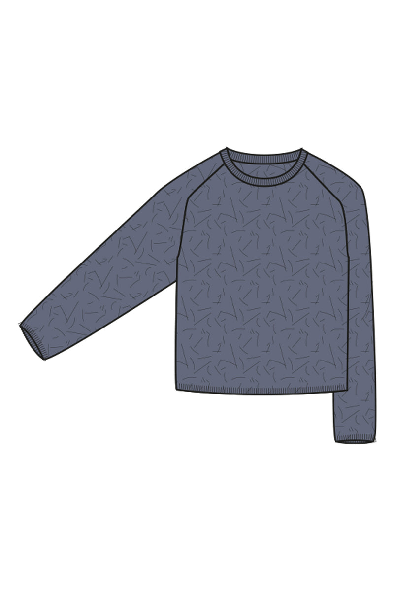Smith & Soul Brushed Pullover bleu, blau, Rundhalsausschnitt