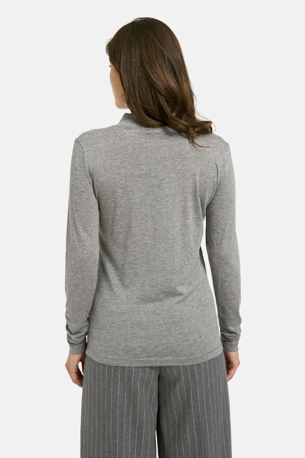 Smith & Soul Basic Rollkragenpulli grey melange