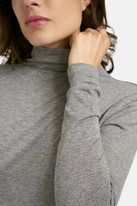 Smith & Soul Basic Rollkragenpulli grey melange