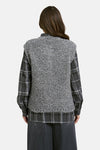 Smith & Soul Bouclé-Weste grey melange