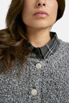 Smith & Soul Bouclé-Weste grey melange