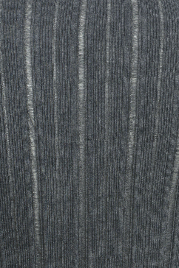 Smith & Soul Fancy Rib Longsleeve anthrazit melange