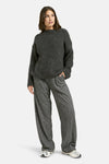 Smith & Soul Hairy Oversized Pullover anthrazit melange
