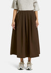 Smith & Soul Faltenrock dark brown/braun
