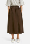 Smith & Soul Faltenrock dark brown/braun