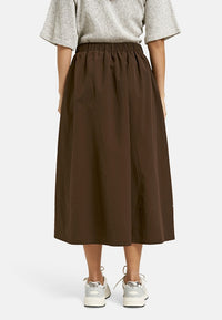 Smith & Soul Faltenrock dark brown/braun