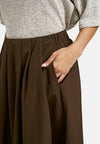 Smith & Soul Faltenrock dark brown/braun