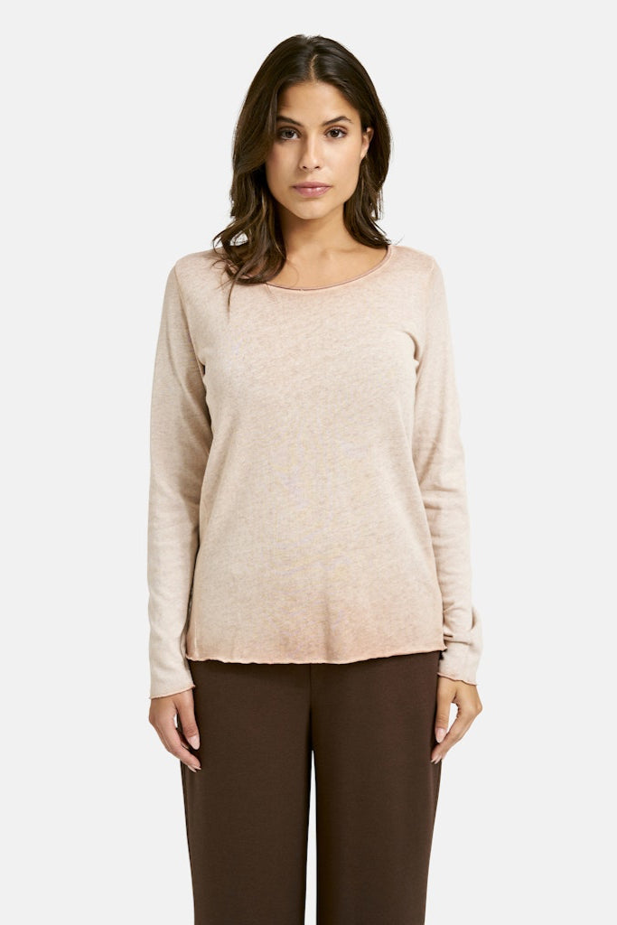 Smith & Soul Longsleeve caramel, Langarmshirt, langärmlig, Rundhalsausschnitt