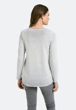 Smith & Soul Basic Shirt long sleeve silver grey