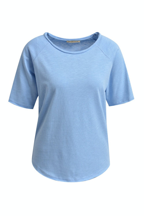 Smith & Soul T-Shirt Raglan, 1/2 Shirt, Basicshirt, kurzärmlig, sky