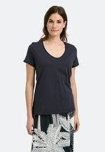 Smith & Soul T-Shirt, marine, V-Ausschnitt, Baumwolle