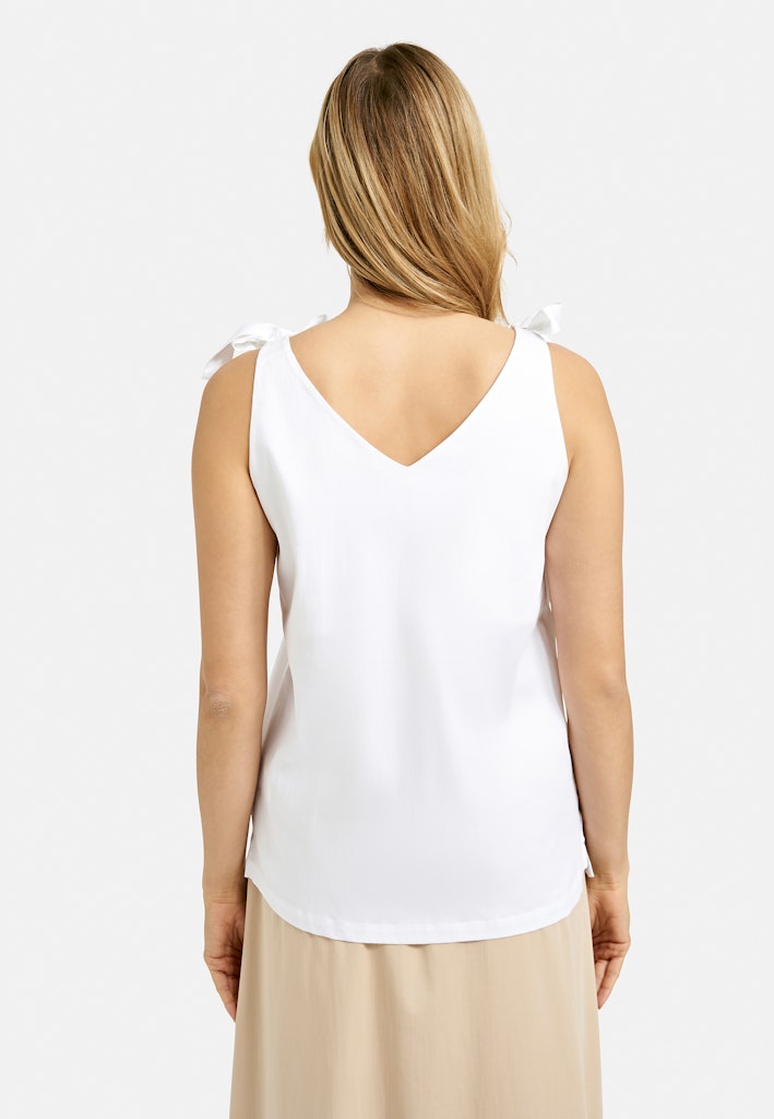 Smith & Soul Top geknotet weiß