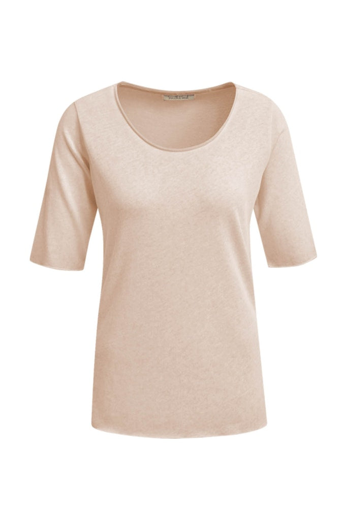 Smith & Soul T-Shirt, 12 Shirt, sand, Rundhalsausschnitt, kurzer Ärmel, unifarben