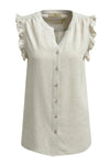 Smith & Soul Leinenbluse sand