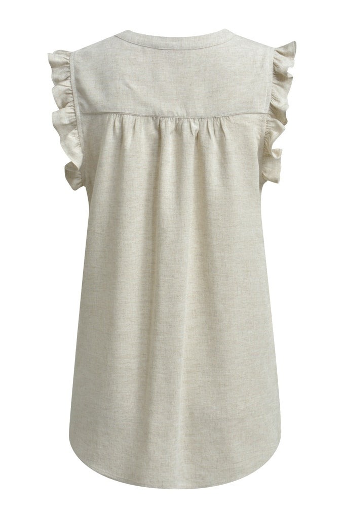 Smith & Soul Leinenbluse sand