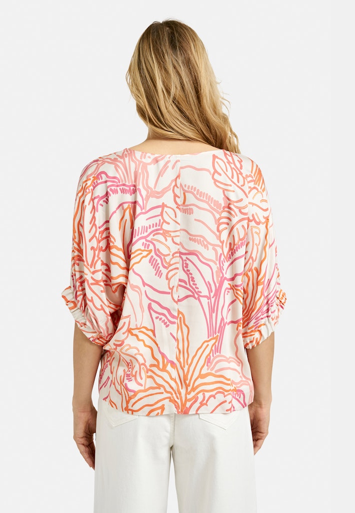 Smith & Soul, Bluse, gemustert, 3/4 Ärmel, überschnitten