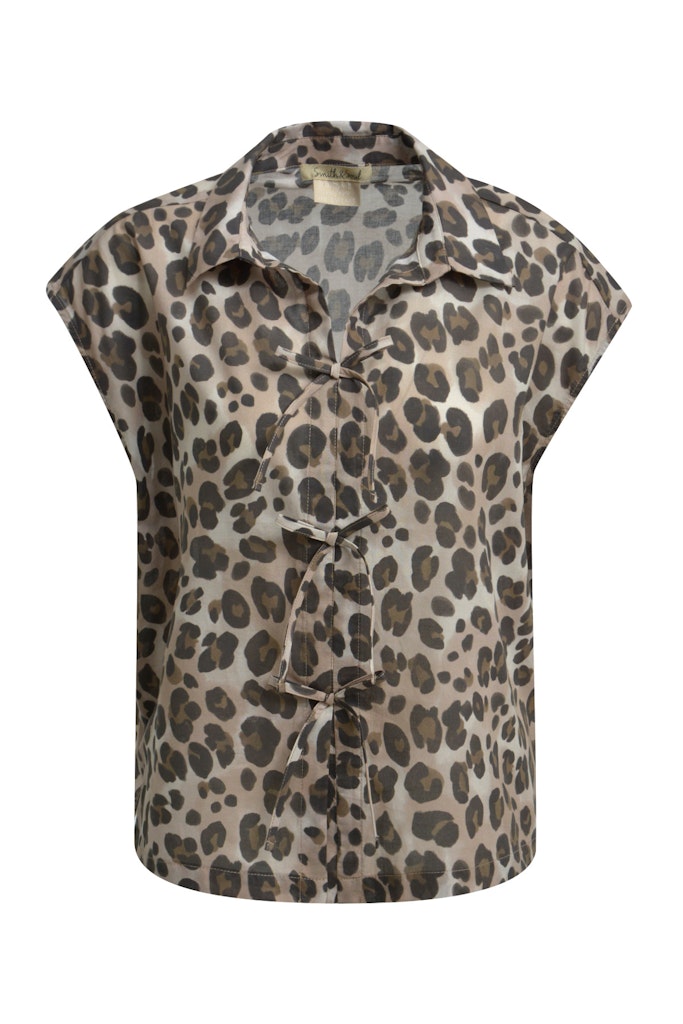 Smith & Soul Bluse nougat print