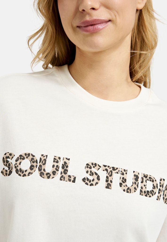 Smith & Soul Cropped T-Shirt camel print