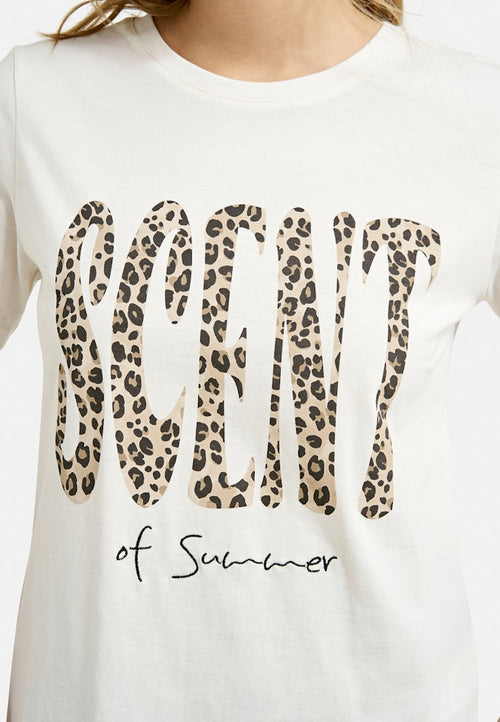 Smith & Soul, 1/2 Shirt, kurzärmlig, weiß mit Print