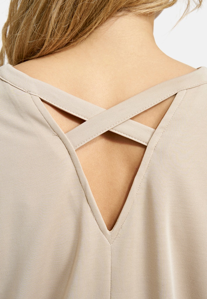 Smith & Soul T-Shirt Crossed Backneck camel
