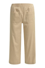 Smith & Soul Culotte, Hose, camel, aufgesetzte Taschen, unifarben