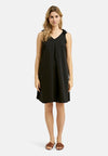 Smith & Soul, kurzes Kleid, schwarz, Trägerkleid, geknotet, A-Linien-Form