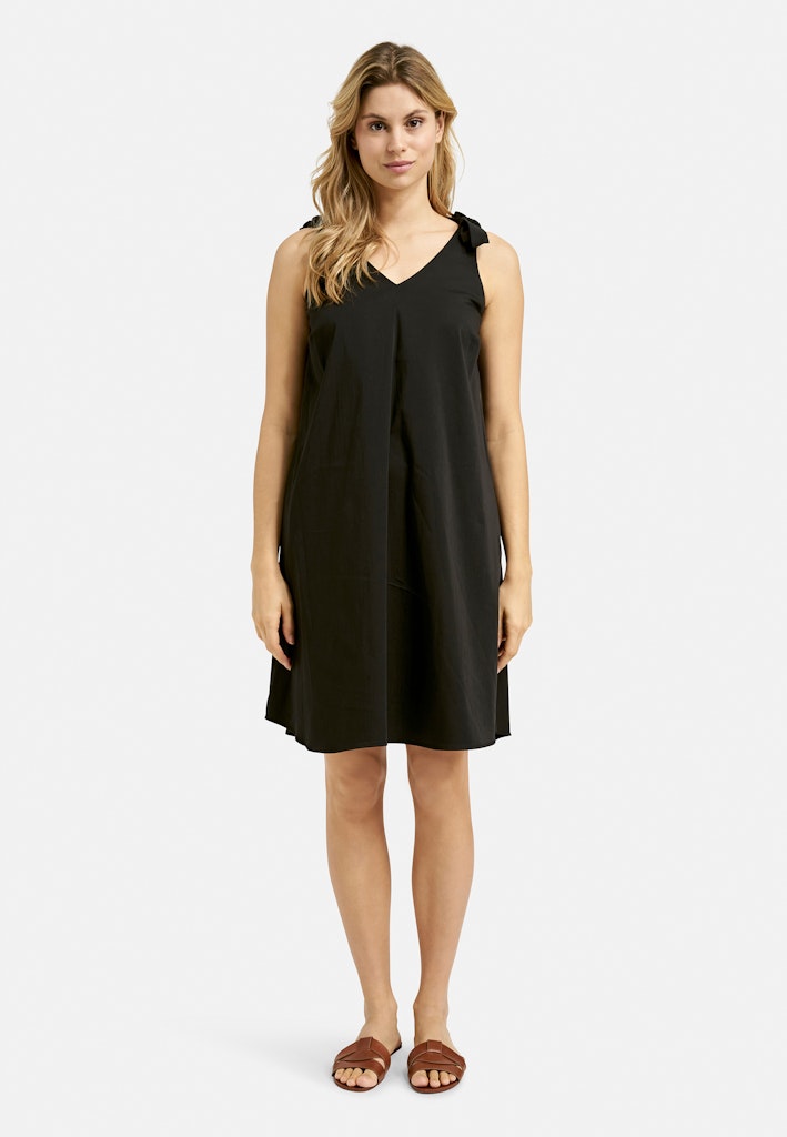 Smith & Soul, kurzes Kleid, schwarz, Trägerkleid, geknotet, A-Linien-Form