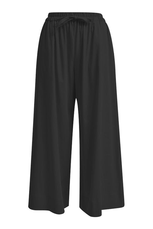 Smith & Soul, Hose, weit geschnitten, Baumwollgemisch, schwarz, Black, Gummizug, Kordelzug