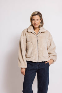 Zhrill Teddyjacke April sand/beige/taupe