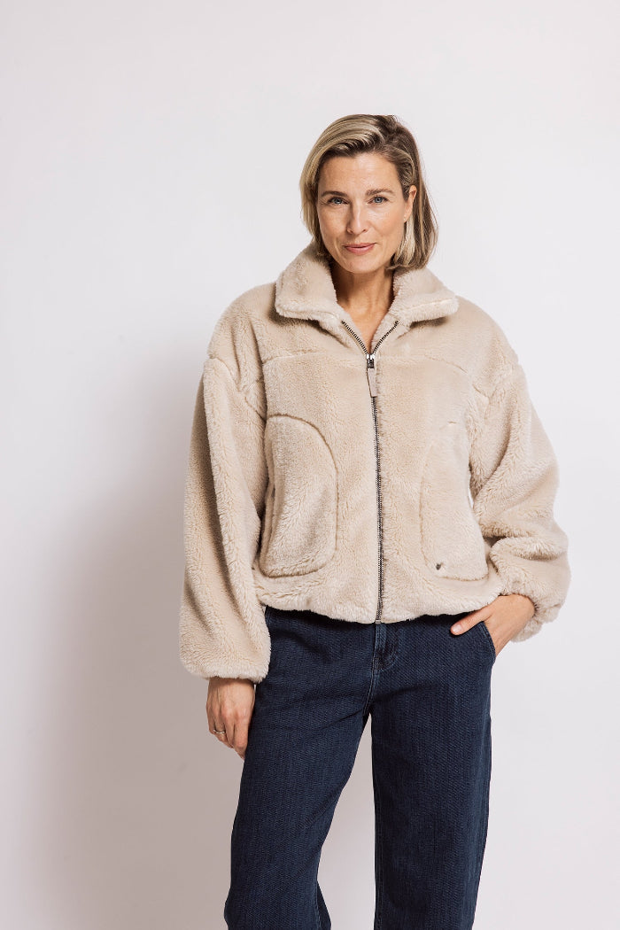 Zhrill Teddyjacke April sand/beige/taupe
