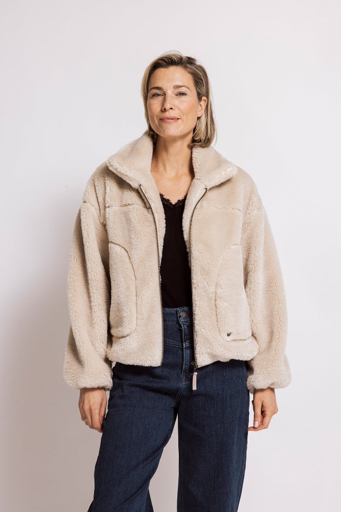 Zhrill Teddyjacke April sand/beige/taupe