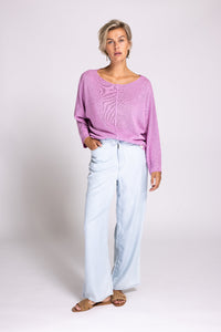 Zhrill, Pullover, Feinstrick, ZHLUNI, purple, pink, Pulli