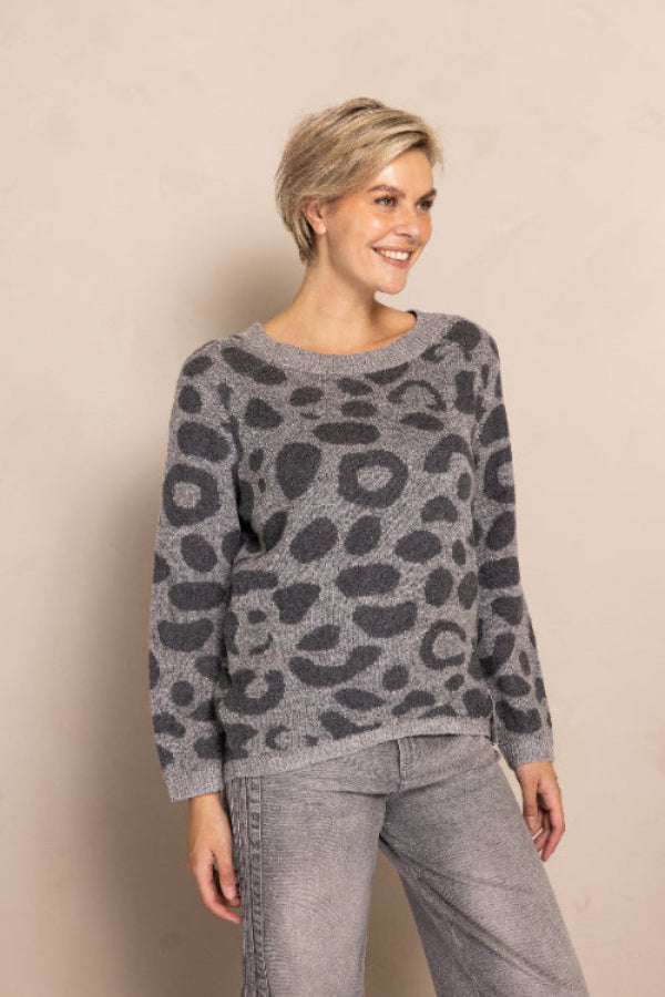 Zhrill Pullover, ZHISABELLA, grau, Feinstrick