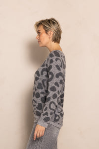 Zhrill Pullover Isabella Leomuster anthrazit