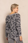 Zhrill Pullover Isabella Leomuster anthrazit